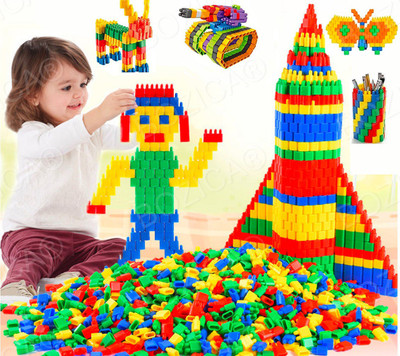 BOZICA Best quality Baby Gift Non toxic Learning educational Building construction Set(Multicolor)