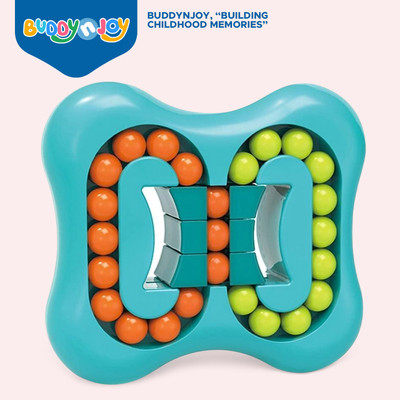 Buddynjoy Rotating Small Beads Magic Cube Puzzle Educational Toys for upto 3 Years Old(Multicolor)