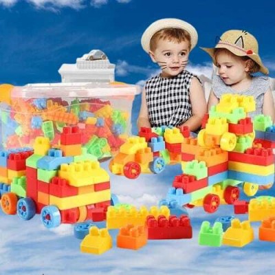 LYZAHS 200+ Pcs Building Blocks Toy Set Creative Learning Educational Block Toys(Multicolor)