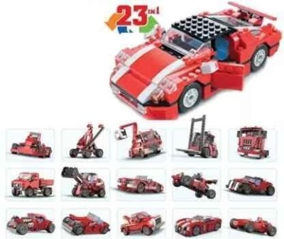 ROZZBY LEGO 23 in 1 Architect Super Speedster Multi-Vehicals Block Toy Set 278+ Pcs(Multicolor)