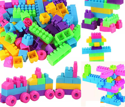GREEN WAY BUILDING BLOCKS MIND SHARPENING,NON TOXIC/NON HARMFUL LEARNING TOY| PUZZLE TOY|(100 Pieces)