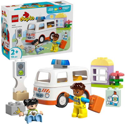 LEGO DUPLO Ambulance & Driver Set Building Kit(Multicolor)