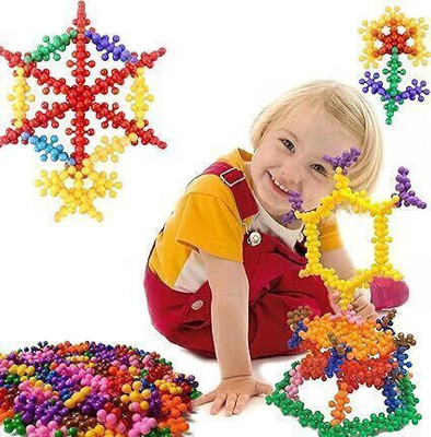 DevDarsh Top StarLinks Interlocking Blocks,Creativity and Construction Toys(100+pcs)(Multicolor)