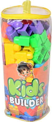 ABYZ Kids Builder Set-3, Educational Building Blocks, with Storage Bag, Age 3+ Year(Multicolor)
