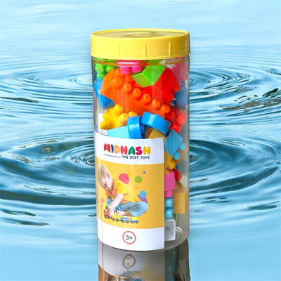 Midhash DIY Plastic Building Blocks for Kids 50+ pcs(Multicolor)