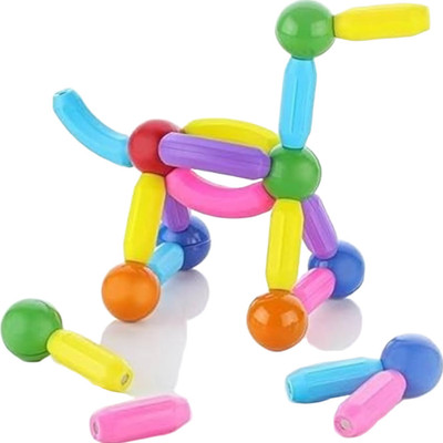 R D ENTERPRISES Magnetic Sticks Building Blocks for Kids Toys | Magnetic Toys(Multicolor)