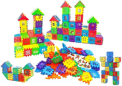 wishku Blocks House Multi Color Building Blocks for Kids - 72pcs(Multicolor)