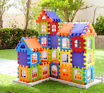 toddlers buddy HOUSE BUILDING BLOCK FOR KIDS 65+(Multicolor)