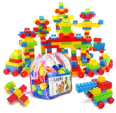 RSRetailBazar 100-Piece DIY Building Blocks – Fun Learning & Skill Development Toy(Multicolor)