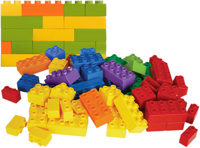 SATSUN ENTERPRISE DIY Building Blocks Game Toys for Kids Educational Blocks Learning Toy 60Pcs(Multicolor)
