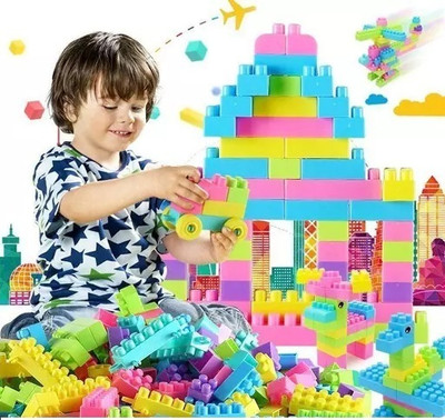 DevDarsh High Quality 100 Pcs Building Blocks | Assembling Shape Educational Toys(Multicolor)