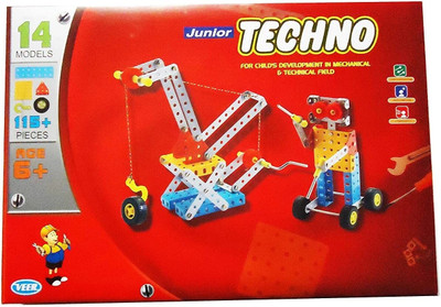 Olympia GAMES AND TOYS Junior Techno Mechanical Engineering Educational Toy Kit Constructive Building Blocks and Models Construction Set for Kids Both Boys and Girls (Age 5 to 12, Multicolor)(Multicolor)