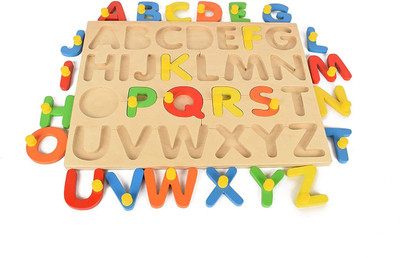 GAMLOID New Price Capital Alphabets Letters Learning Educational Puzzle Toy for Kids(Multicolor)