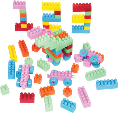 ZOOBYTOYS 100 Pcs Colorful Building Blocks Set for Kids, Toddler & Boys(Multicolor)