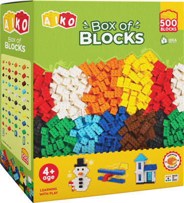 radhey preet Aiko 500pcs Loose Blocks Set For Making Any Model | RP1057(Multicolor)