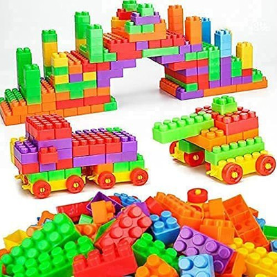 Pulsbery BUILDING BLOCK(100+PCS) ACTIVITY LEARNING GAME FOR 3+YEAR(Multicolor)