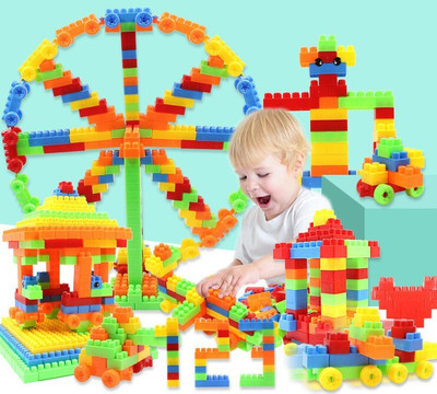 Pulsbery pulsebery Imagination Blocks 100-Piece Construction Kit (NEW BLOCK) )(Multicolor)