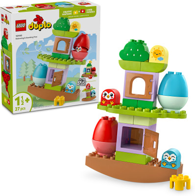 LEGO DUPLO My First Balancing & Stacking Tree Educational Toy 10440(27 Blocks)(Multicolor)