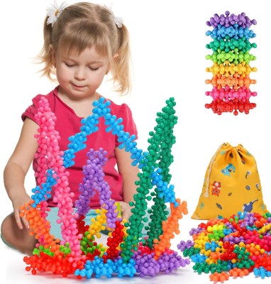 deoxy Star Link Block Toys Kids' Educational Interlocking Construction STEM Blocks(Multicolor)