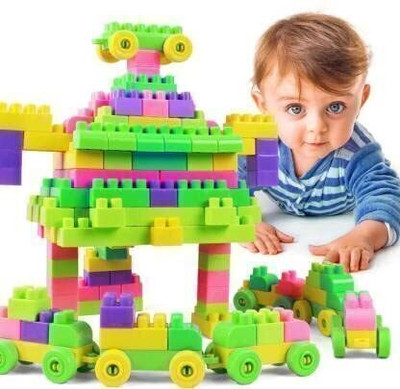 DLY Building Blocks for Kids 75+PC BLOCKS SET(Multicolor)
