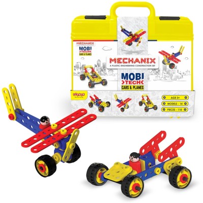 YUIOP - Mechanix Plastic Mobitech-Plastic Building Set - 14 Models - 110 Pieces(Multicolor)