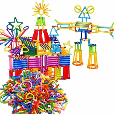 ARIZON ShapeCraft Smart Sticks - 100 Pieces of DIY Building Blocks for Kids(Multicolor)