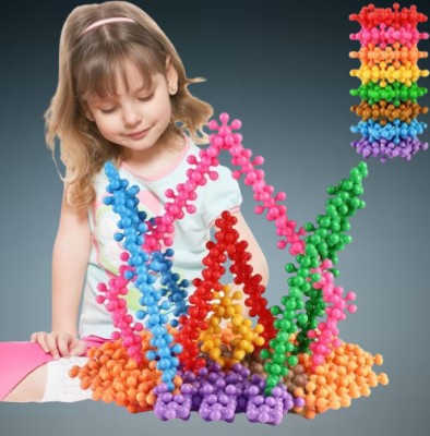 YAMUNA ENTERPRISE Star Link: Educational Interlocking Blocks for Kids 100 PCS_154(Multicolor)