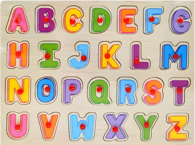 RITSKART Top Sale Capital Alphabets Letters Learning Educational Puzzle Toy for Kids(Multicolor)