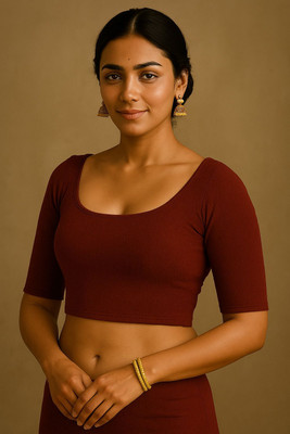 Sanmati Round Neck Women Blouse