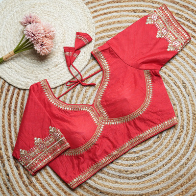 Modern Mughals U-Neck Women Blouse
