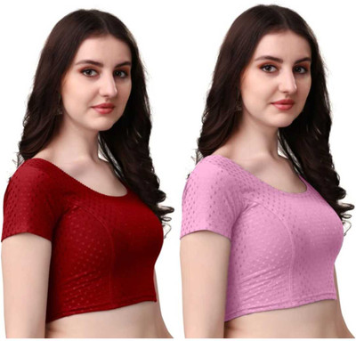PRIYANKA TEXTILES U-Neck Women Blouse