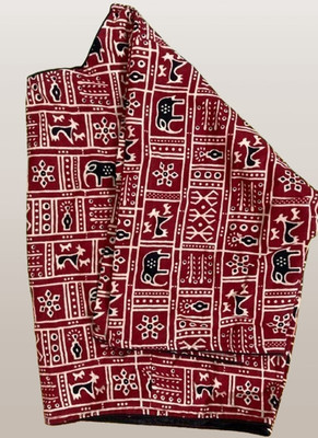 PRIYOM HANDICRAFT Boat Neck Women Blouse
