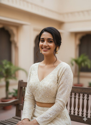 Ashu matching V-Neck Women Blouse