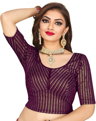 PU Fashion Round Neck Women Blouse