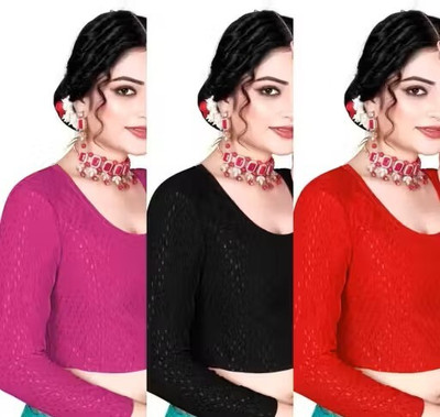 ANUPRIT CREATION Round Neck Women Blouse