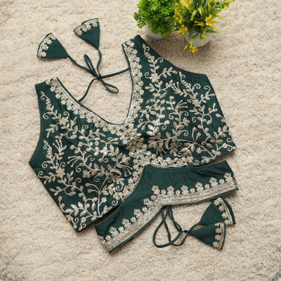 Modern Mughals V-Neck Women Blouse