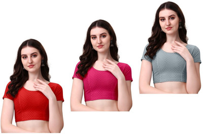 Krishna Enterprise Round Neck Women Blouse