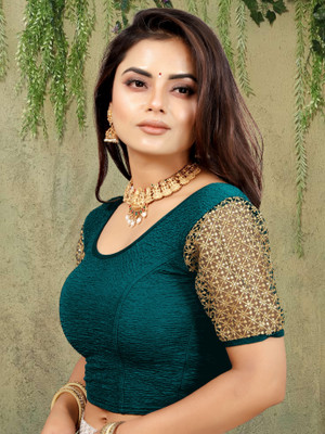 ZINGTROVE Round Neck Women Blouse