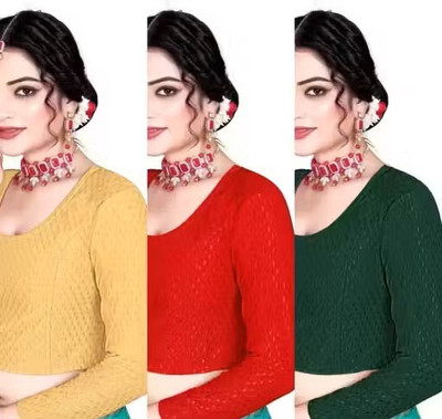 ANUPRIT CREATION Round Neck Women Blouse