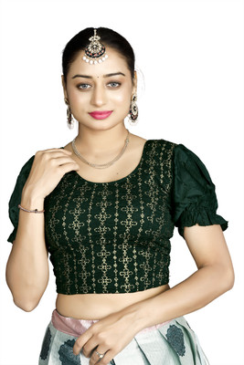 Dhyaan Textile Round Neck Women Blouse