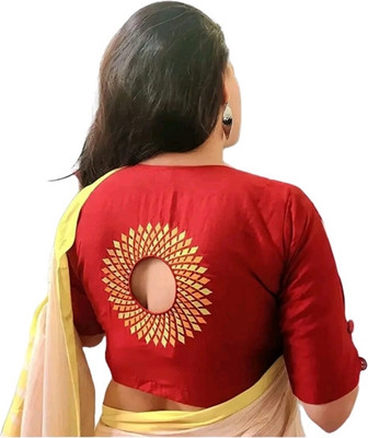 PRIYOM HANDICRAFT Boat Neck Women Blouse