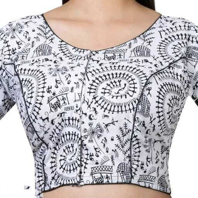 Tanishaa Textile Round Neck Women Blouse