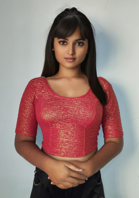 PU Fashion Palace Round Neck Women Blouse