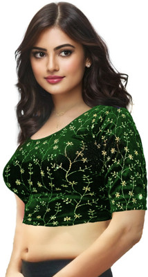 PU Fashion Round Neck Women Blouse
