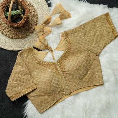 Modern Mughals U-Neck Women Blouse