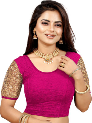 ZINGTROVE Round Neck Women Blouse