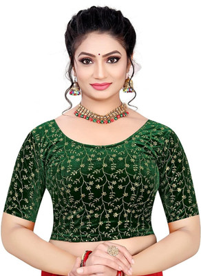 PU Fashion Round Neck Women Blouse