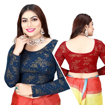 Dhyaan Textile Round Neck Women Blouse