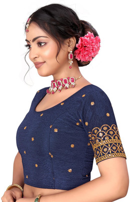 PU Fashion Round Neck Women Blouse