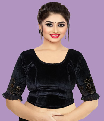PU Fashion U-Neck Women Blouse